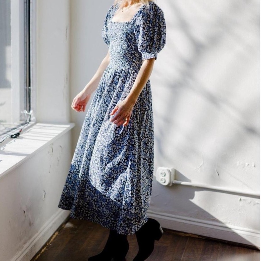 The GREAT. Savannah floral midi dress